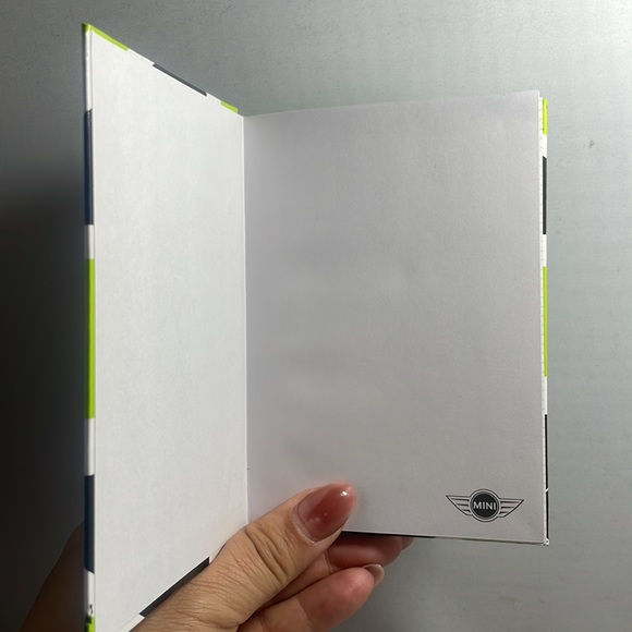 MINI Cooper lime green white and black mini graphing paper notebook - Picture 5 of 8